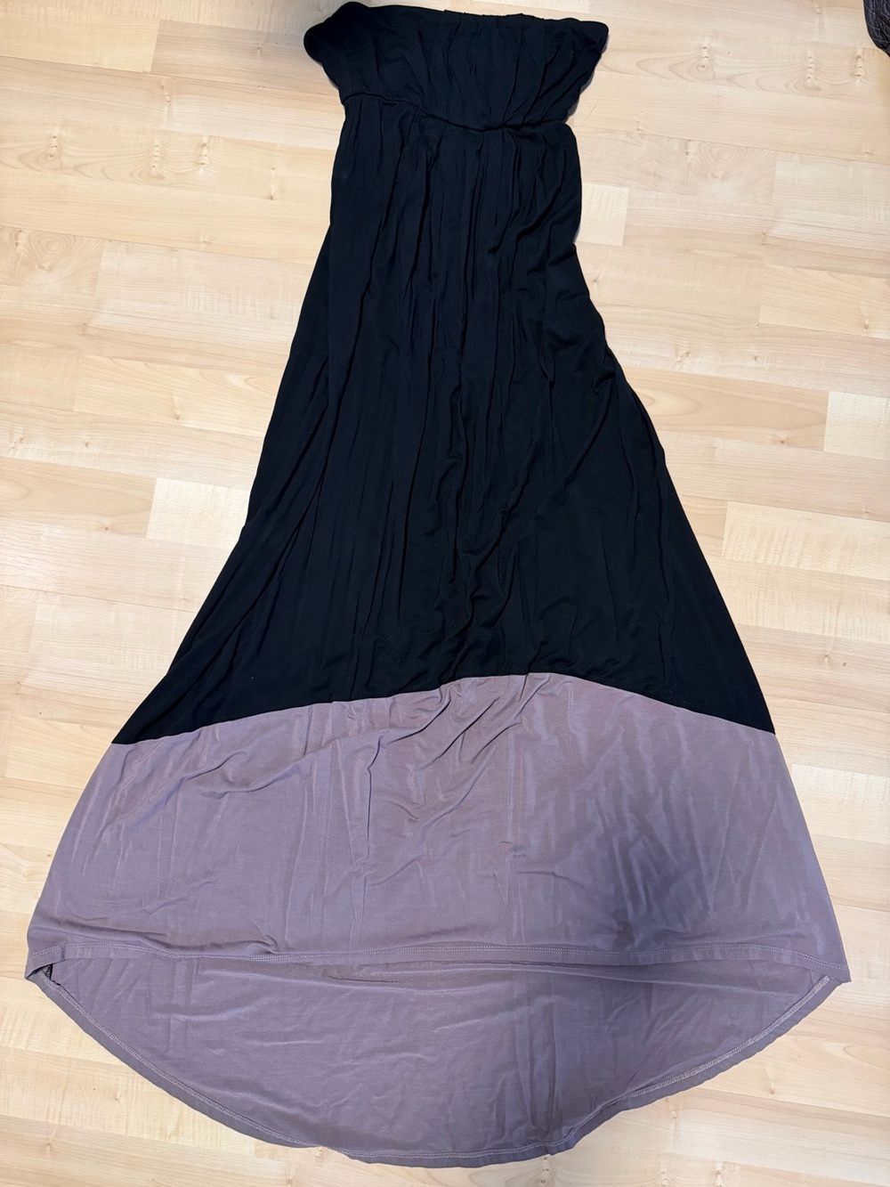 Kismet Black Strapless High Low Maxi Dress Women’s S